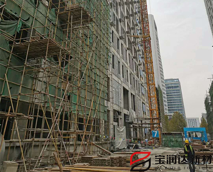 寶潤達(dá)外墻保溫裝飾一體板施工工地