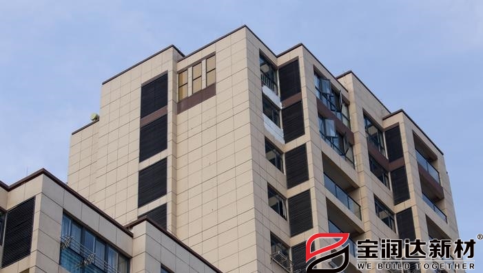 寶潤達外墻一體板應(yīng)用江蘇揚州高郵翡翠園