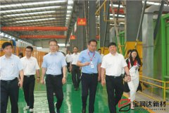 寶豐縣縣委書(shū)記、縣長(zhǎng)許紅兵率考察團(tuán)蒞臨寶潤(rùn)達(dá)參觀調(diào)研